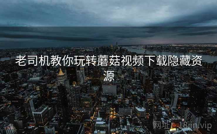 老司机教你玩转蘑菇视频下载隐藏资源